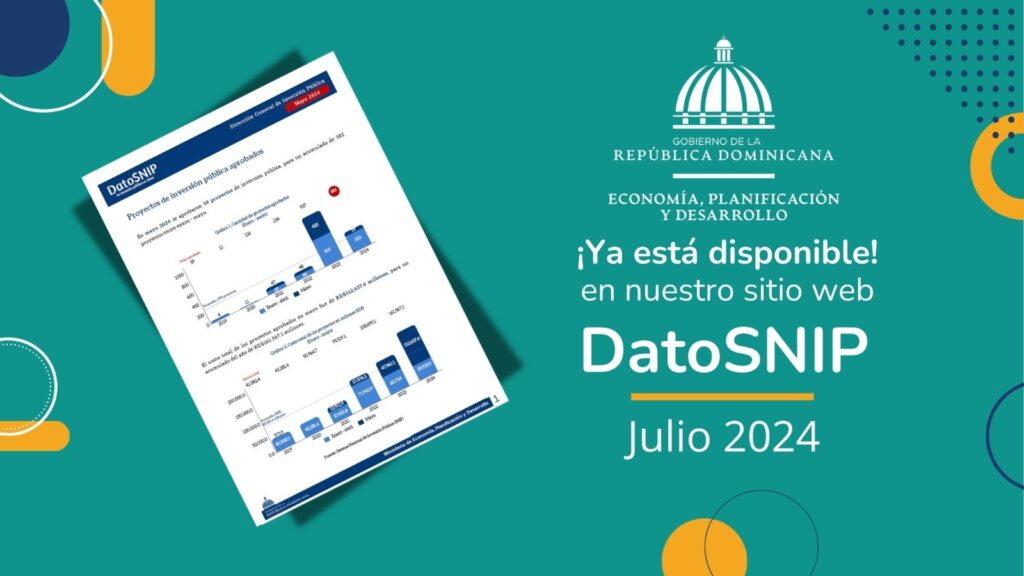 La Dirección General de Inversión Pública del Ministerio de Economía, Planificación y Desarrollo informa que en julio de 2024 