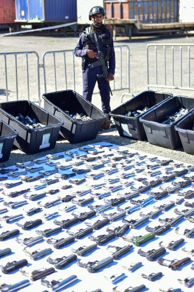 El Ministerio de Interior y Policía (MIP), con el apoyo de Metaldom y bajo la supervisión de la Comisión Interinstitucional para la Destrucción de Armas de Fuego, destruyó 3,945 armas de fuego decomisadas por el Estado, entre ellas revólveres, escopetas, pistolas, rifles y armas de fabricación casera.