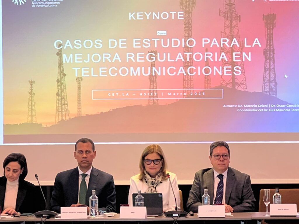 El presidente del Instituto Dominicano de las Telecomunicaciones (Indotel), Guido Gómez Mazara, resaltó la necesidad de fortalecer el rol arbitral de los órganos reguladores, garantizar la competencia efectiva y colocar la protección del usuario en el centro de la política pública, durante su participación en la Asociación Interamericana de Empresas de Telecomunicaciones (Asiet) celebrada en Barcelona. 